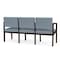 Lesro Lenox 3 Seat Tandem Seating W/ Arms, 65 in W 26 in L 31.5 in H LW3103 - alternate 2